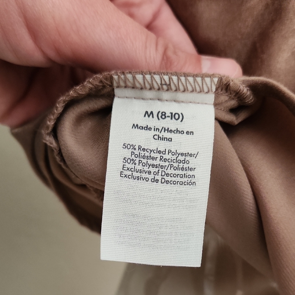 No Boundaries Satin Cami in Taupe Brown - Picture 4 of 5